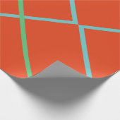 Red Holiday Wrapping Paper Cadeaupapier (Hoek)