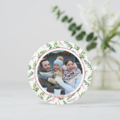 Red Holly verliest kerstfeestdag Kaart (Staand voorkant)