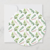 Red Holly verliest kerstfeestdag Kaart (Achterkant)