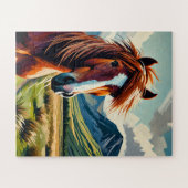 Red Horse 50 Piece Kids Puzzle (Horizontal)