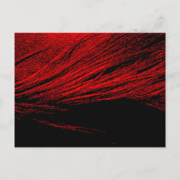 Red Horse Mane Abstract Briefkaart