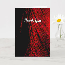 Red Horse Mane Abstract gevouwen Wenskaart Kaart