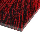 Red Horse Mane Abstracte snijplank (Hoek)