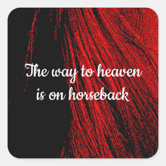 Red Horse Mane Abstracte Stickers