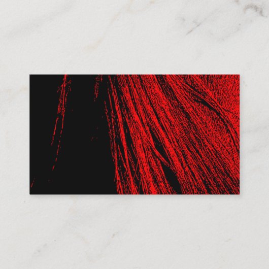 Red Horse Mane Abstracte Visitekaartjes (Voorkant)