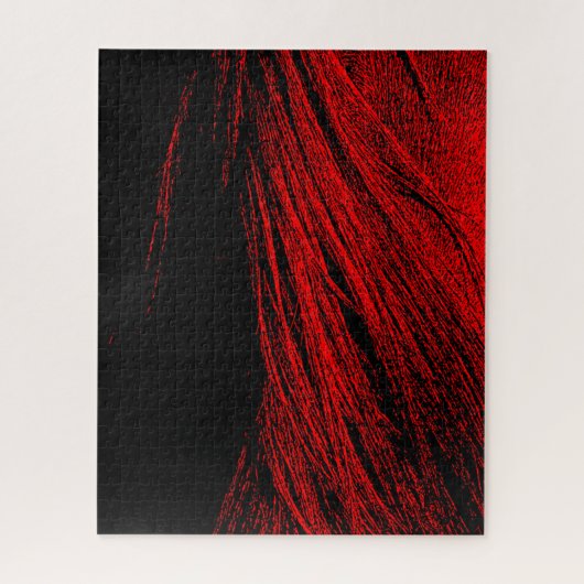 Red Horse Mane Puzzle Abstrait (Vertical)