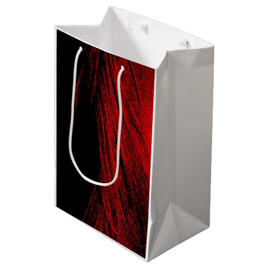 Red Horse Mane Sac cadeau Abstrait (Devant Angle)