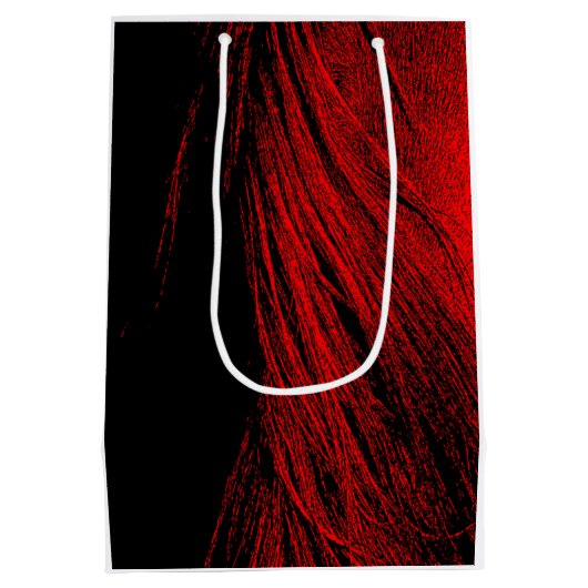 Red Horse Mane Sac cadeau Abstrait (Dos)