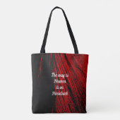 Red Horse Mane Sac fourre-tout de devis Abstrait (Dos)