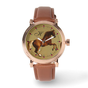 RED HORSE MONOGRAM HORLOGE