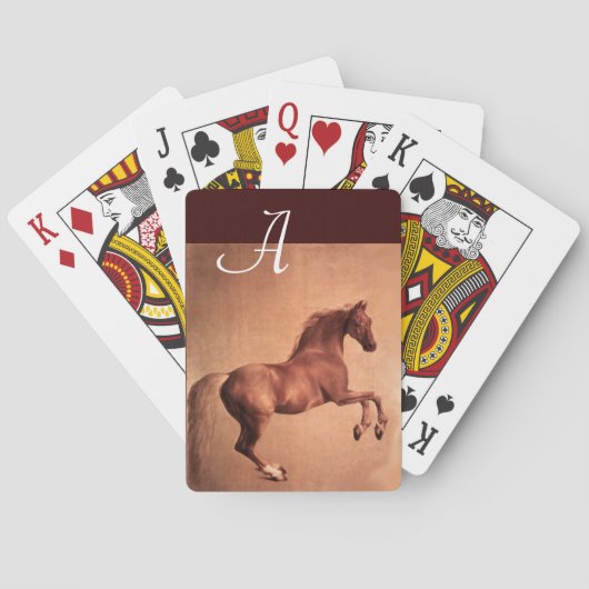 RED HORSE MONOGRAM POKERKAARTEN (Achterkant)