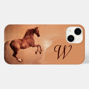 RED HORSE Parchment Monogram Case-Mate iPhone 14 Hoesje
