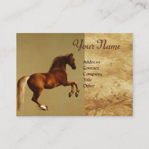 RED HORSE Parchment Monogram Visitekaartje