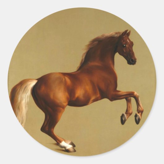 RED HORSE RONDE STICKER (Voorkant)