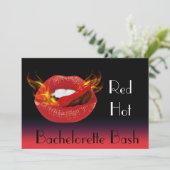 Red Hot Bachelorette Bash Kaart (Staand voorkant)