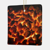 Red Hot Burning Coals Keramisch Ornament (Links)