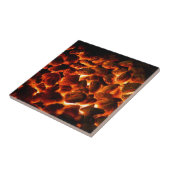 Red Hot Burning Coals Tegeltje (Zijkant)