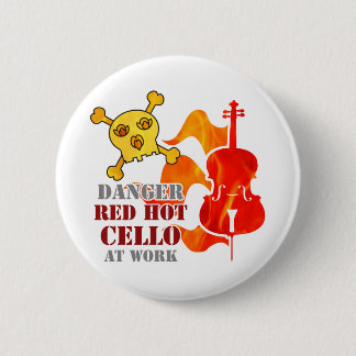 Red Hot Cello Ronde Button 5,7 Cm
