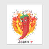 Red Hot Chili Pepper Diva Sticker (Vel)