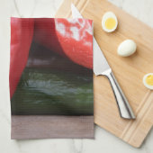 Red Hot Chili Pepper Kitchen Towel Theedoek (Quarter Fold)