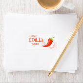 Red Hot Chili Sauce Pepper Label (Insitu)