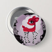 Red Hot Deerie Button (Voorkant /achterkant)
