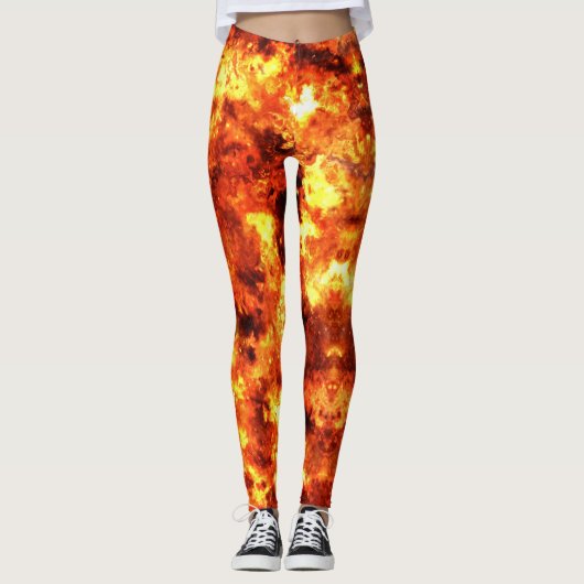 Red Hot Fire Leggings (Voorkant)