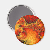 Red Hot Firepit Magnet Magneet (Voorkant / Achterkant)