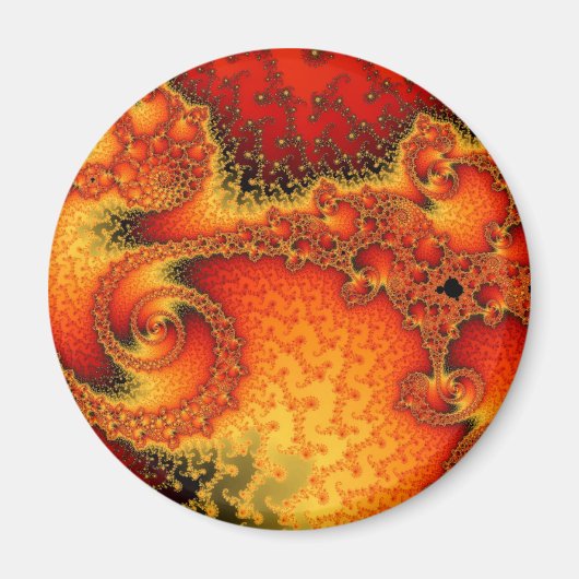 Red Hot Firepit Magnet Magneet (Voorkant)