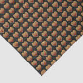 Red Hot Heart Patroon Tissuepapier (Detail)