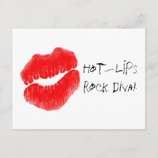 Red Hot Lips I Briefkaart