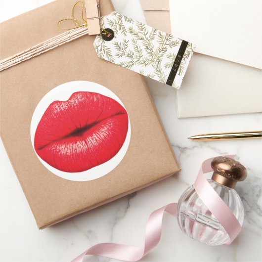 Red Hot lips kss stickers (Geschenken)
