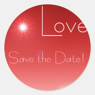 Red Hot Love Ronde Sticker