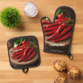 Red Hot Ovenwant & Pannenlap Set (Top down)