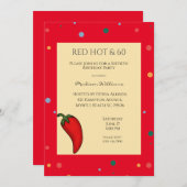 Red Hot Pepper 60e verjaardag Kaart (Voorkant / Achterkant)