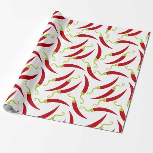 Red Hot Pepper Cadeaupapier (Uitgerold)