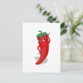 Red Hot Pepper Diva Briefkaart (Staand voorkant)