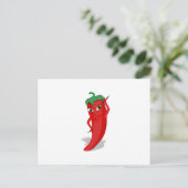 Red Hot Pepper Diva Briefkaart (Staand voorkant)