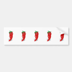 Red Hot Pepper Diva Bumpersticker
