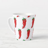 Red Hot Pepper Diva Classic Latte Mok (Linkerhoek)