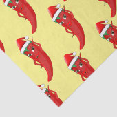 Red Hot Pepper Diva met Santas-Pet Tissuepapier (Detail)