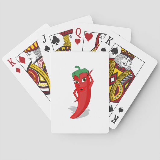 Red Hot Pepper Diva Pokerkaarten (Achterkant)