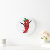 Red Hot Pepper Diva Ronde Klok (Huis)