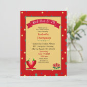 Red Hot Peppers 70th Birthday Invitation (Debout devant)