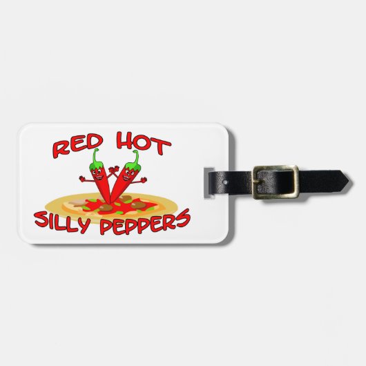 Red Hot Silly Peppers Bagagelabel (Voorkant horizontaal)