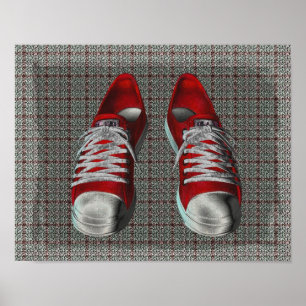 Red Hot Sneakers Poster