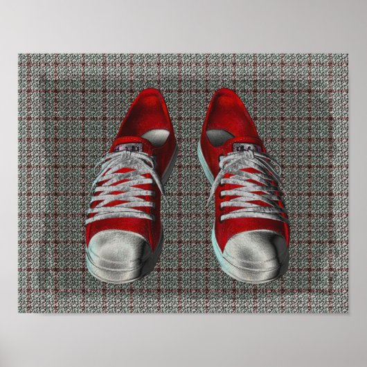Red Hot Sneakers Poster (Voorkant)