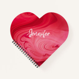 Red Hot Swirls Personalized Notitieboek