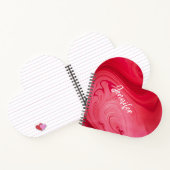 Red Hot Swirls Personalized Notitieboek (Binnen)