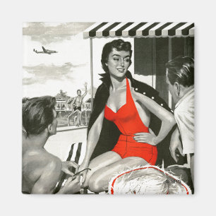 Red Hot Woman Magneet